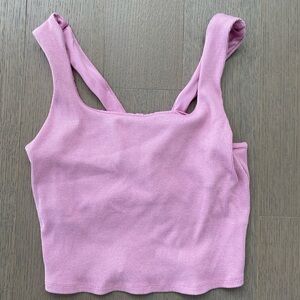 ALO Yoga Alosoft Chic Bra Tank in Pink Heather